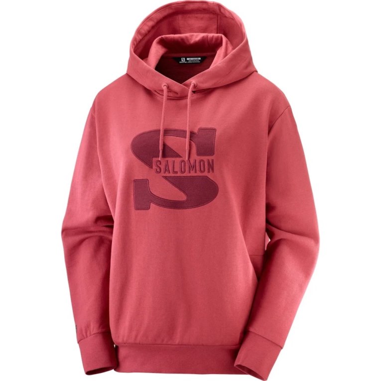 Sudaderas Salomon Outlife Logo Summer Mujer Rojos | MX PHIZ768